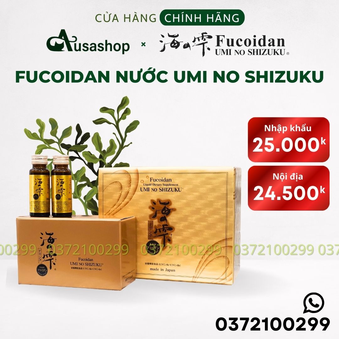 Fucoidan nước Umi No Shizuku Fucoidan nước Umi No Shizuku