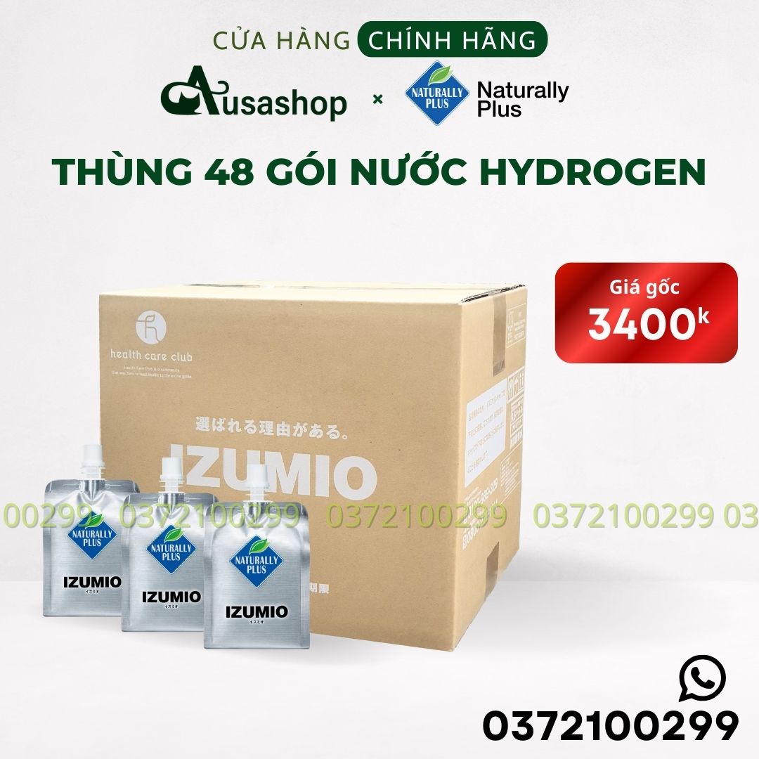 IZUMIO thùng 48 gói nước hydrogen IZUMIO thùng 48 gói nước hydrogen
