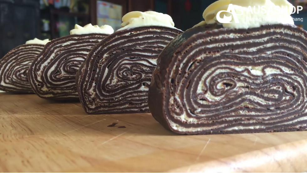cách làm bánh crepe socola