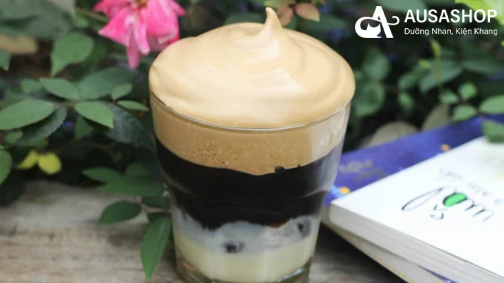 cách làm cafe sữa bọt biển