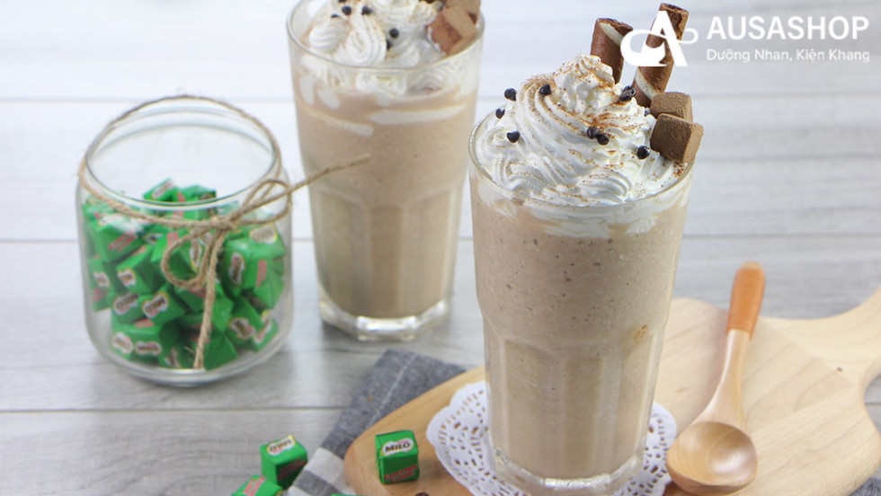 sinh tố dừa socola