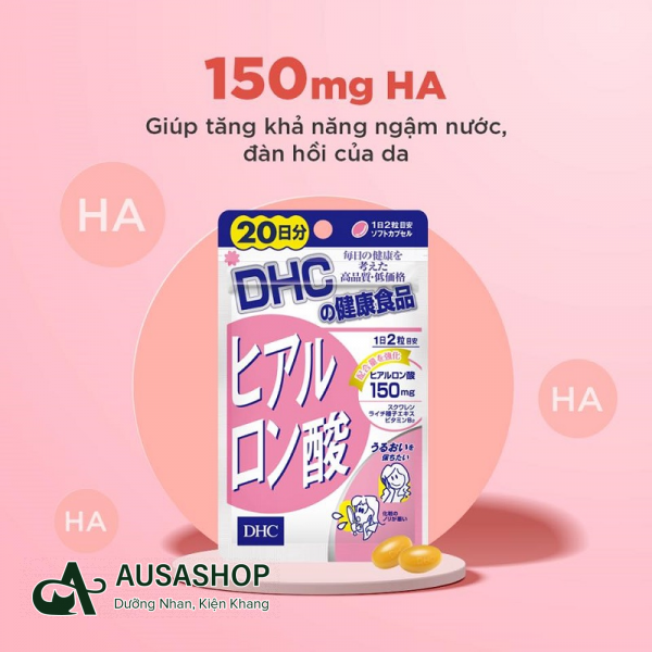Viên uống cấp nước DHC cung cấp 150mg HA