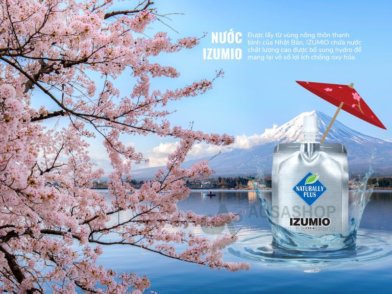 Nước uống IZUMIO được sản xuất tại Nhật Bản