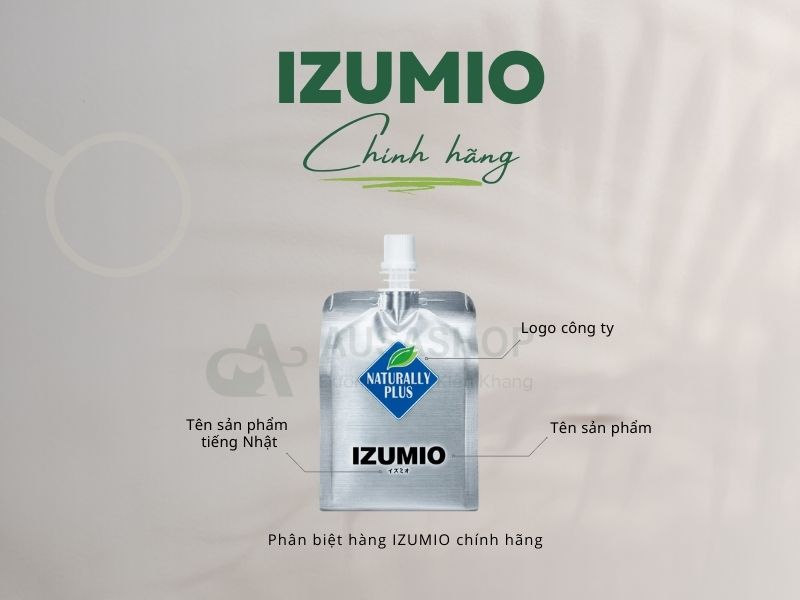 Phân biệt sản phẩm IZUMIO chính hãng