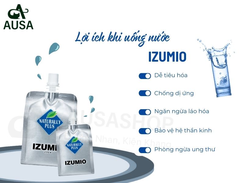 Những lợi ích khi uống nước IZUMIO