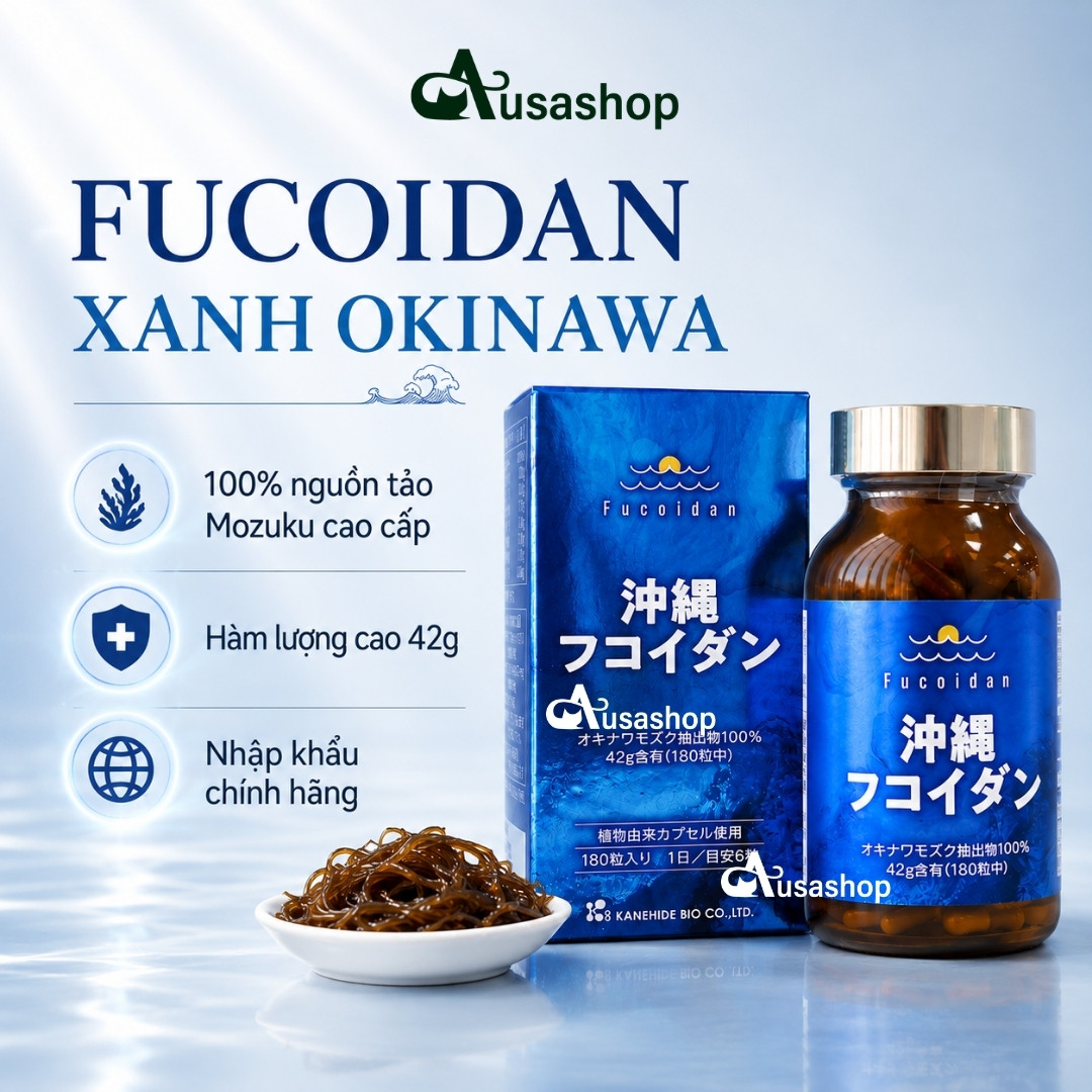 Fucoidan Xanh Okinawa 180 Viên Nhập Khẩu Mới 2026 (2)