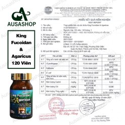 Kiểm Nghiệm King Fucoidan & Garius 120 Viên