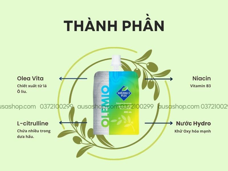 Thành phần chính có trong OLEMIO