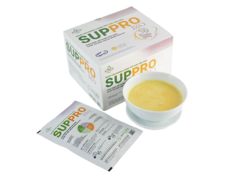 Bảng thành phần của soup năng lượng Suppro Bio