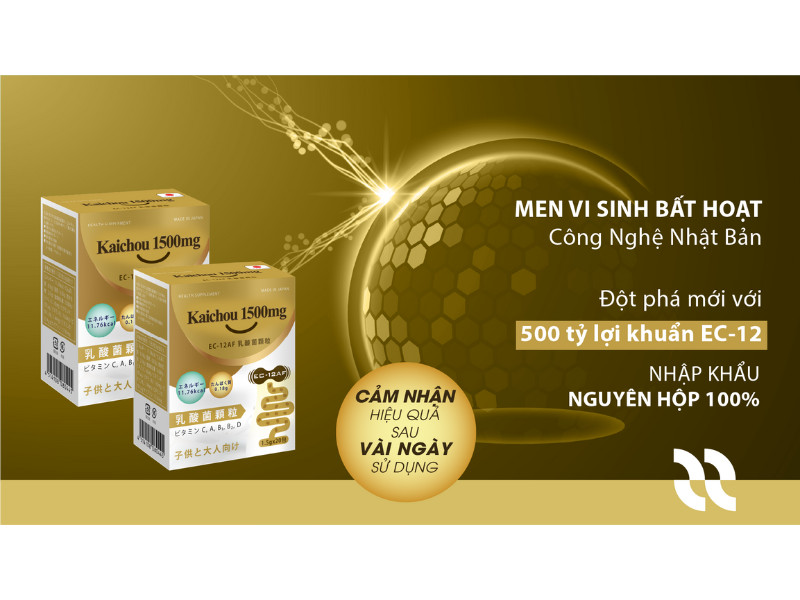Mỗi gói của men vi sinh Kaichou chứa những thành phần quý giá