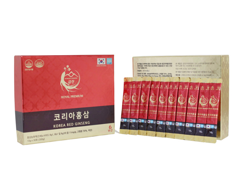 Thành phần quý giá có trong sản phẩm Nhân sâm Kumsan Korea Red Ginseng (Hộp 30 gói)