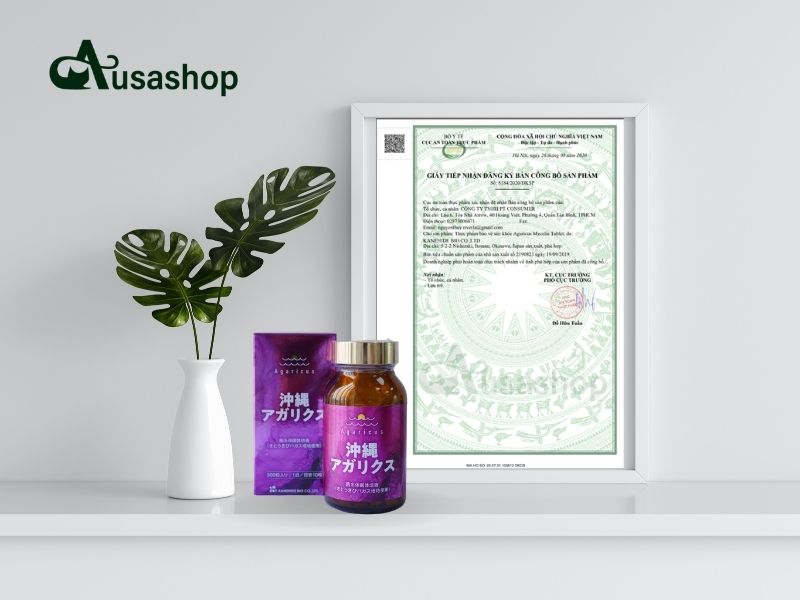 giấy công bố nấm agaricus kanehide bio