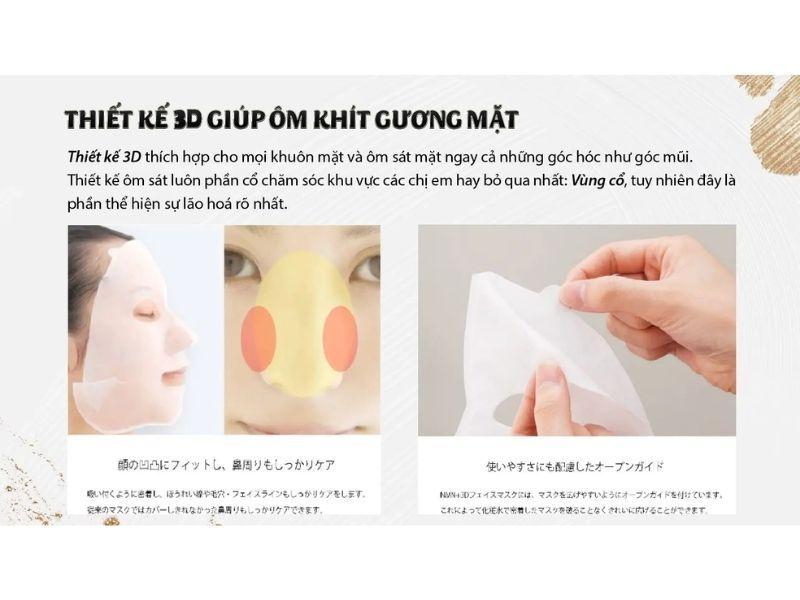 Cách sử dụng mặt nạ nano NMN 3D Face Mask Luxury