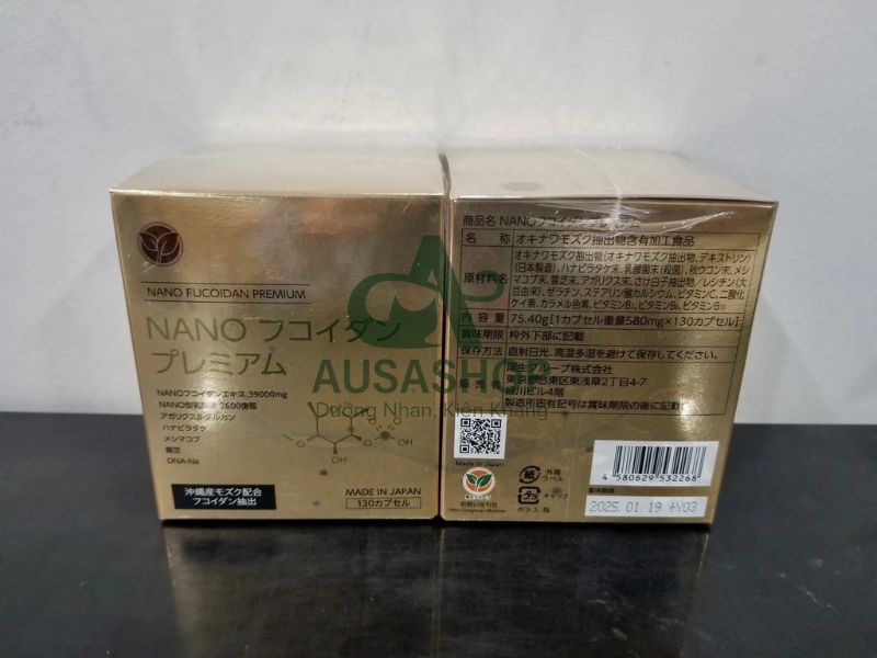 Thành phần chính có trong Nano Fucoidan Premium 130 viên