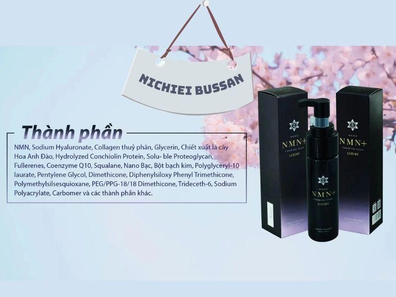 Thành phần có trong sữa rửa mặt Nano NMN+