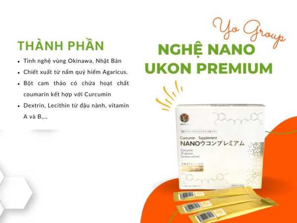 thành phần của nghệ nano ukon premium