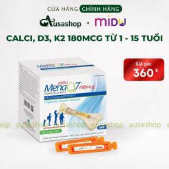 Tăng Chiều Cao Midu MenaQ7 180mcg Hộp 30 Ống