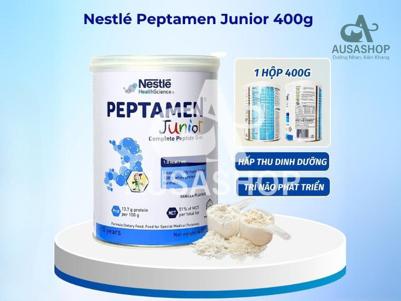 Hướng dẫn cách dùng sữa Peptamen Junior Nestlé