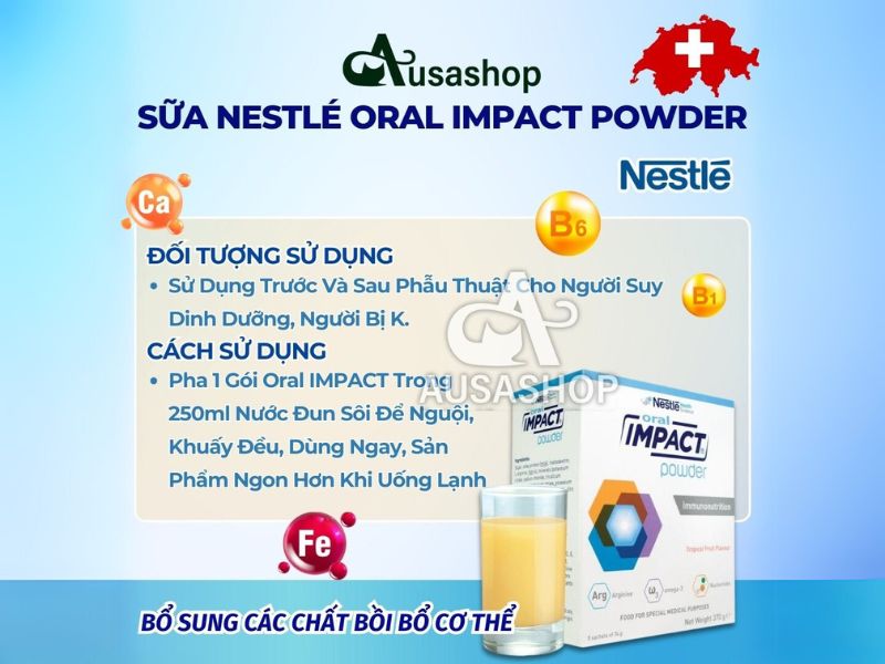 Tại sao sữa Nestlé Oral Impact Powder được ưa chuộng?
