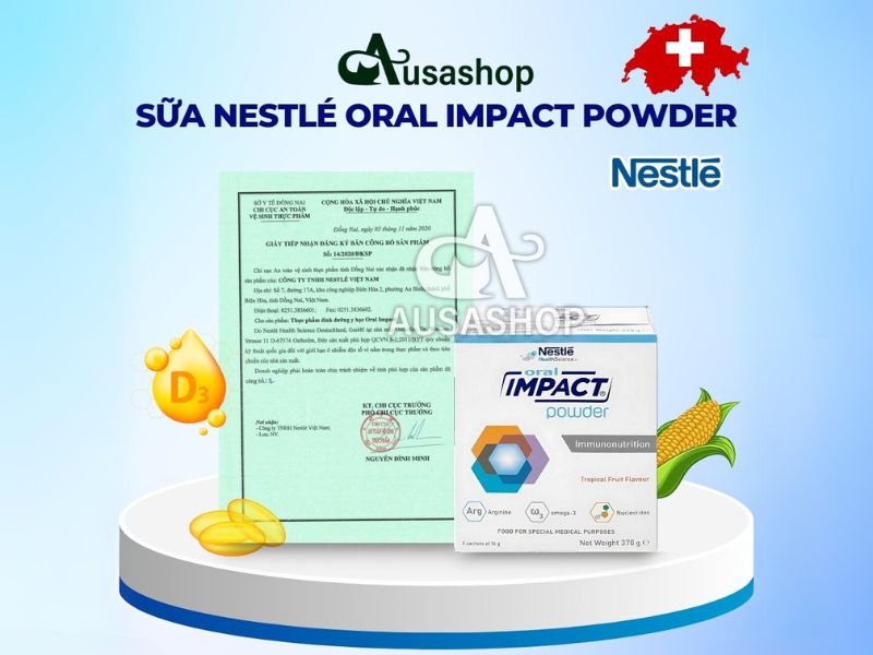 Oral Impact Powder được ưa chuộng nhờ hương vị thơm ngon, dễ uống