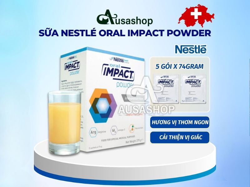 Hướng dẫn cách dùng sữa Nestlé Oral Impact Powder
