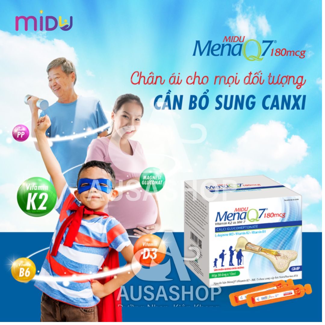 Midu MenaQ7 180mcg phù hợp với nhiều người dùng