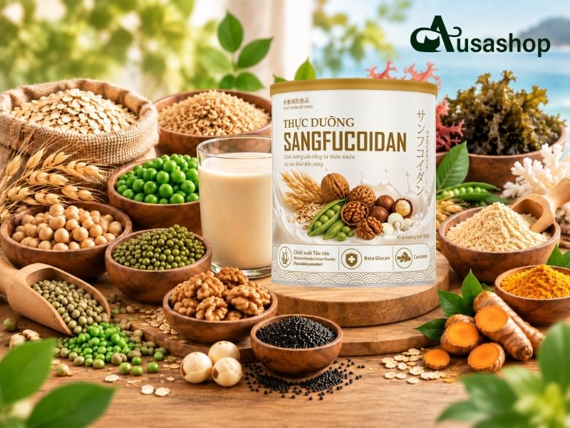 thực dưỡng sangfucoidan giàu protein thực vật