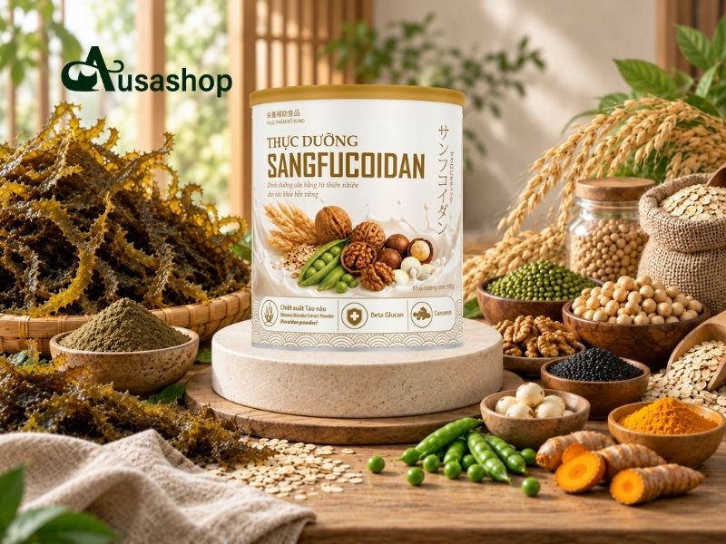 thực dưỡng sangfucoidan giàu betaglucan và fucoidan