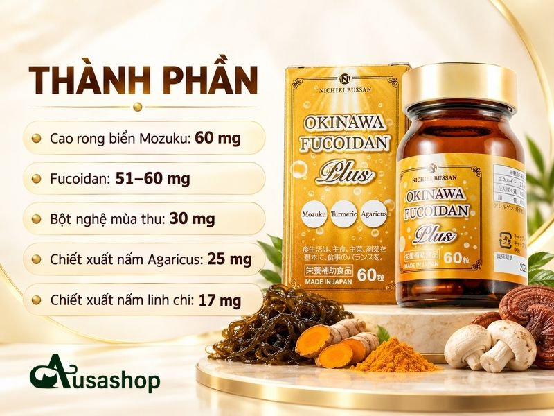 Thành Phần Okinawa Fucoidan Plus