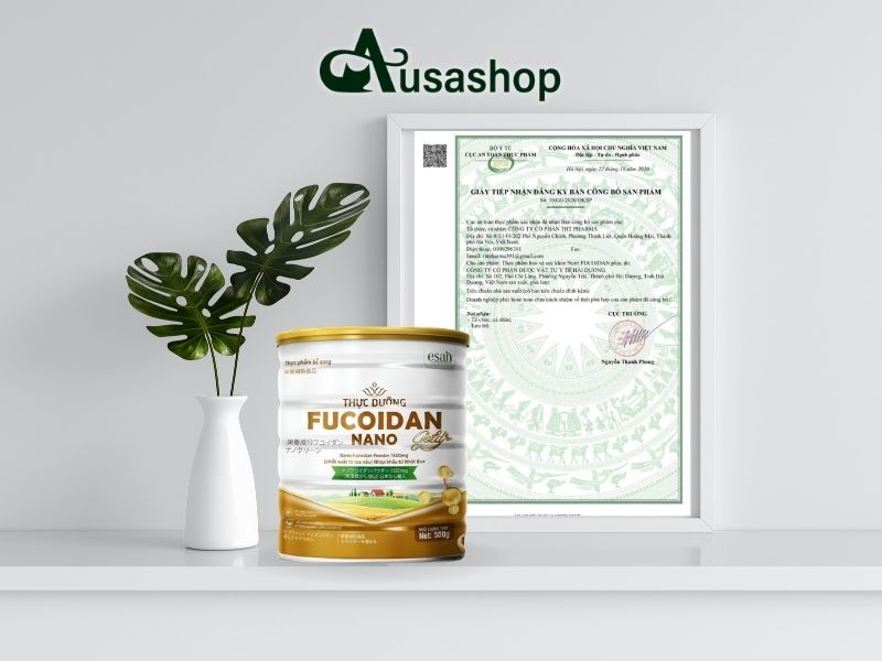 giấy công bố sp thực dưỡng nutri fucoidan plus